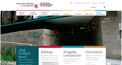 Desktop Screenshot of centroarbitrajeconciliacion.com